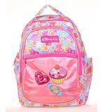 Kaukko L5139 Mavi Pembe Aynalı Nakışlı Sweet Kids Sırt Çantası