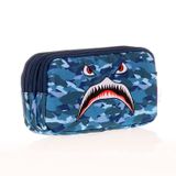 Kaukko L8123 Kids Love Square Shark 3 Bölmeli Kalem Çantası