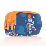 Kaukko L8171 Fast Brooklyn Mavi Kids 3 Bölmeli Kalem Çantası