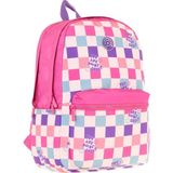 Kaukko Nature Kız Çocuk Üç Bölmeli Pembe Dama Desenli Okul Sırt Çantası - K1787 - Pembe - Mor