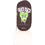 Kaukko Nature Özel Bölmeli Kalem Çantası Fake Face K2638 - Siyah