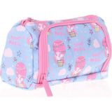Kaukko Nature Plump Pembe Mavi Balon Kalem Çantası Su Geçirmez Nano Kumaş 10x20x7 cm - Travel Magic