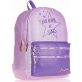 Kaukko Simli Kumaş Sparkle Duble Lila Okul Sırt Çantası