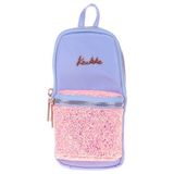 Kaukko Taşlı Floral Mavi K2468 Bright Junior Bag Kalem Çantası