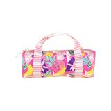 Kaukko Travel Double Stripe Kalem Çantası (Pink) K2595 - Standart