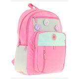 Kauko Holiday Kız Çocuk Altı Bölmeli Rozetli Okul Sırt Çantası - Pembe - K1828