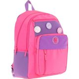 Kauko Holiday Kız Çocuk Altı Bölmeli Rozetli Okul Sırt Çantası - Pembe - K1830 - Pembe - Mor