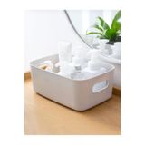 KAVAKPLASTİK 4 Adet ECO+ 3.5 Lt Dolap Içi, Buzdolabı Düzenleyici, Banyo, Mutfak Organizer BEYAZ 24cm16cm11cm