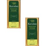 Kavalan İyi Tarım Uyg. 2x5 Lt Kuzey Ege Soğuk Sıkım Natürel Sızma Zeytinyağı - 10 lt