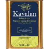 Kavalan İyi Tarım Uyg. Yeni Sezon 2025-26 / 3 Lt Kuzey Ege Erken Hasat Soğuk Sıkım Natürel Sızma Zeytinyağı