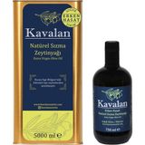 Kavalan Yeni Sezon 2025-26 / İyi Tarım Uyg. 5 Lt + 750 ml Kuzey Ege Erken Hasat Soğuk Sıkım Natürel Sızma Zeytinyağı