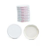 Kavanoz Kapağı 82Mm 10'Lu Paket Beyaz Renk Vakumlu Konserve Kapağı