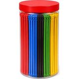 Kavanozlu 5 Ayrı Renkli Kablo Bağı, 500 Adet, 100X2.5 Mm, Naylon Cırt Kelepçe Seti, Kendinden K