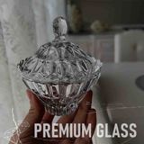 Kaveh Glass Kristal Çerezlik Kapaklı 1 Adet