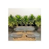 Kaveh glass Santa Ayaklı Cam Sumluk 40 Cm - Oval Ayaklı Cam Sunumluk Iki Adet 20 Cm Çerezlik Hediye
