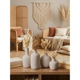 KAVELD Ardea 4'lü Dekoratif Vazo Seti | El Yapımı Modern Minimalist Vazo | Mermer Tozu ve Yüksek Mukavemetli Çimento Kompozit (Tuval)