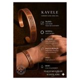 KAVELE %100 Saf Bakır Kufi Felak Nas ve Ayetel Kürsi Ayetli Bileklik