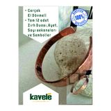 KAVELE Ham Saf Bakır Full Koruma Zırhlı El Dövmeli Bileklik 17 Cm 35-40gr