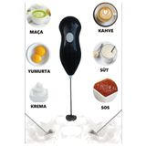 Kavi Entegre Plastik Süt, Kahve, Yumurta, Sos, Krema Köpürtücü. Kablosuz, Pilli. Barista Köpüğü