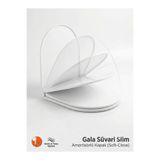 KAVİTİCARET ÖZBEST Gala Süvari Slim Klozet Kapağı – D Şeklinde, Soft Close Yavaş Kapanır, Kolay Montaj, Beyaz
