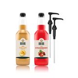 Kavun & Çilek Aromalı Kahve & Meyve Şurubu 2 x 700 ml.