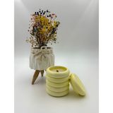 Kavun Kokulu Mum, Soya Wax Doğal Dekoratif Mum - Sarı