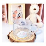 Kawaii Cinnamoroll Pipetli Kulplu Cam Bardak