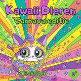 Kawaii Dieren Carnavaleditie Kleurboek: Carnaval Kleurboek - Dieren Kleurboek - 50 Schattige en Feestelijke Ontwerpen voor Kinderen vanaf 5 Jaar