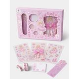 Kawaii Kırtasiye Seti – Sticker, Washi Bant, Mini Not Defteri, Cetvel & Kitap Ayracı | Hediye Seti