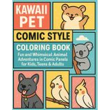 Kawaii Pet Comic Style Coloring Book: Fun and Whimsical Animal Adventures
