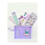 Kawaii Purple Dream 9 Parça Mor Masal Dünyası Çocuk Kırtasiye Seti/File Çanta/Sticker/Kalem/Silgi