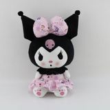 Kawaii Sanrio Kuromi Karikatür Peluş Oyuncak Pembe