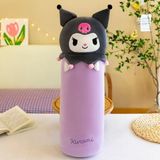 Kawaii Sevimli Yumuşak Uzun Yastık Peluş Doğum Günü Hediyesi 60 cm - Beyaz - Açık Mor