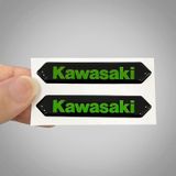 Kawasaki 3D Arma Sticker Yapıştırma 2 Adet
