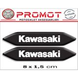 Kawasaki 3D Kabartmalı 2'li Damla Sticker 003