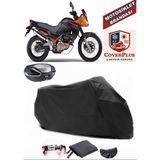 Kawasaki Kle 500 Branda Siyah Arka Çanta Uyumlu(Topcase) Motosiket Brandası Motor Örtüsü Çadır Su Geçirmez Motosiklet Kılıfı Motor Brandası,lastikli,taşıma Torbalı
