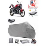 Kawasaki Z 300 Branda Gri Arka Çanta Uyumlu(Topcase) Motosiket Brandası Motor Örtüsü Çadır Su Geçirmez Motosiklet Kılıfı Motor Brandası,lastikli,taşıma Torbalı