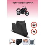 Kawasaki Z 400 Uyumlu Siyah Motorsiklet Branda, Motor Örtüsü