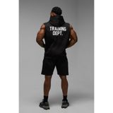 KAWEAR 3 İplik Oversize Training Dept. Baskılı Kolsuz Premium Kapşonlu Sweatshirt