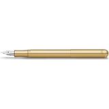 Kaweco 10000865 Liliput Dolma Kalem, Medium Uç Eco Brass Prinç - Altın - Sarı