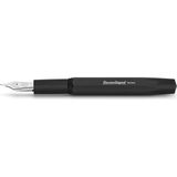 Kaweco 10002206 Al Sport Original Dolma Kalem 250 Siyah Krom F Uç - Altın - Sarı
