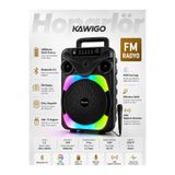 kawigo Hoparlör 8 İnç Bluetooth 5.2 Hoparlör Mikrofonlu RGB Işıklı FM Radyolu Hoparlör Taşınabilir Karaoke Ses Sistemi