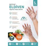 Kaya Ambalaj Şeffaf Eldiven Poşet Eldiven 100'Lü