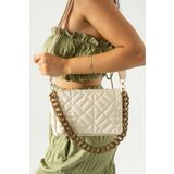Kaya Bag Krem Kadın Omuz Ve Çapraz Çanta 15x26 Ebatında