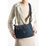 Kaya Bag Lacivert Kadın Çapraz Ve Omuz Çantası 4 Gözlü 21x30 Ebatında
