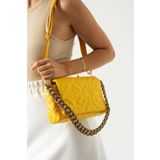 Kaya Bag Sarı Kadın Omuz Ve Çapraz Çanta 15x26 Ebatında