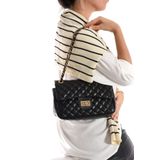 Kaya Bag Siyah Kadın Çapraz ve Omuz çanta 19x27 Ebatı