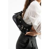 Kaya Bag Siyah Kadın Omuz ve Kol Çanta 13x30 Ebatı