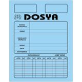 Kaya Büro Ofis Dava İcra Avukat Dosyası Mavi Büyük Boy 1. Kalite 100'lü