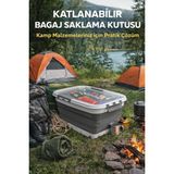 Kaya Group 30L Tekerlekli Saklama Kutusu | Katlanabilir, Kilitli, Suya Dayanıklı, Ev & Araba İçin